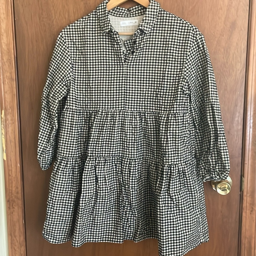 Zara Tiered Corduroy mini dress